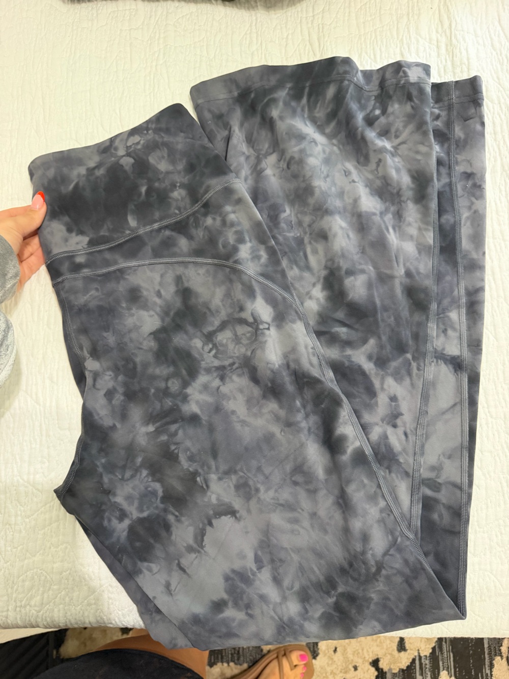 Tie-Dye Charcoal Lululemon Flare Pant